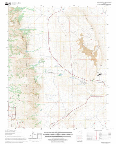 US Forest Service - Topo Blue Diamond, NV FSTopo Legacy digital map