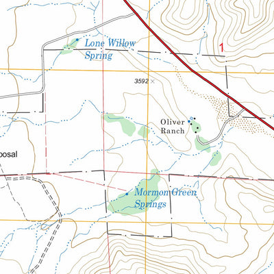US Forest Service - Topo Blue Diamond, NV FSTopo Legacy digital map