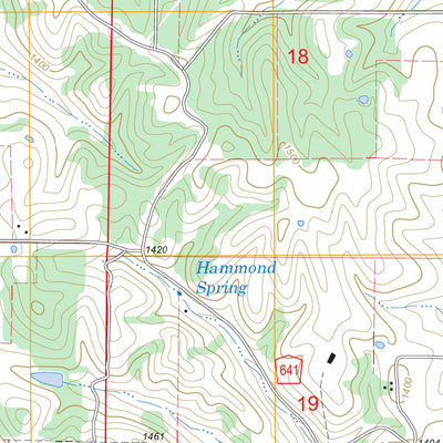 US Forest Service - Topo Blue Eye, AR - MO FSTopo Legacy digital map