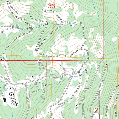 US Forest Service - Topo Blue Grass Ridge, MT FSTopo Legacy digital map