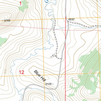 US Forest Service - Topo Blue Hill, ID FSTopo Legacy digital map