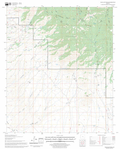 US Forest Service - Topo Blue Jay Peak, AZ FSTopo Legacy digital map