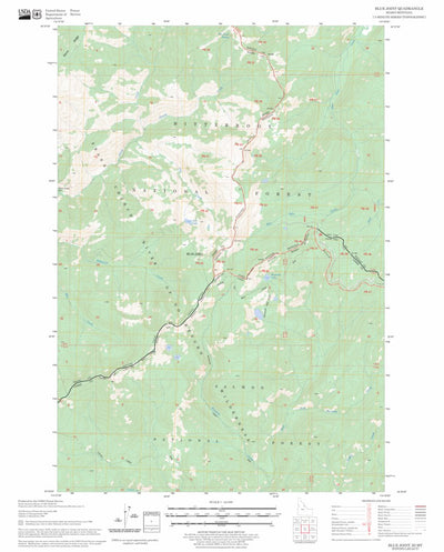 US Forest Service - Topo Blue Joint, ID - MT FSTopo Legacy digital map