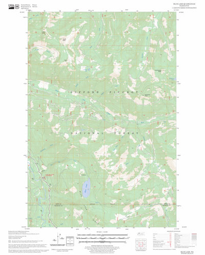 US Forest Service - Topo Blue Lake, WA FSTopo Legacy digital map