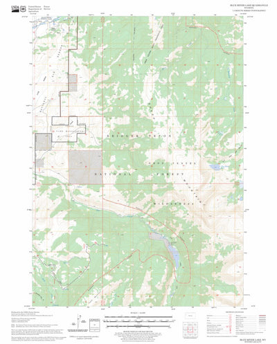 US Forest Service - Topo Blue Miner Lake, WY FSTopo Legacy digital map