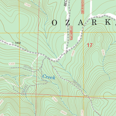 US Forest Service - Topo Blue Mountain, AR FSTopo Legacy digital map
