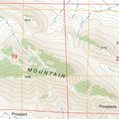 US Forest Service - Topo Blue Mountain, AZ FSTopo Legacy digital map