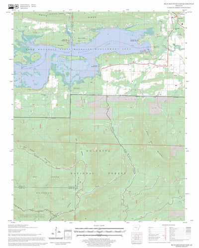 US Forest Service - Topo Blue Mountain Dam, AR FSTopo Legacy digital map
