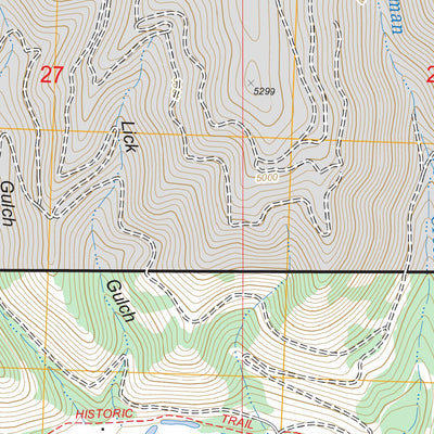 US Forest Service - Topo Blue Mountain, MT FSTopo Legacy digital map