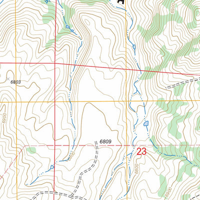 US Forest Service - Topo Blue Nose Creek, WY FSTopo Legacy digital map