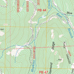 US Forest Service - Topo Blue Nose Mountain, CA FSTopo Legacy digital map