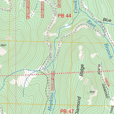 US Forest Service - Topo Blue Nose Mountain, CA FSTopo Legacy digital map