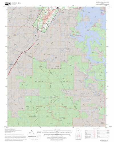 US Forest Service - Topo Blue Ridge, GA FSTopo Legacy digital map