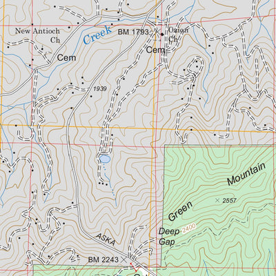 US Forest Service - Topo Blue Ridge, GA FSTopo Legacy digital map