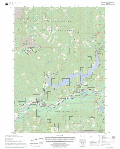 US Forest Service - Topo Blue River, OR FSTopo Legacy digital map