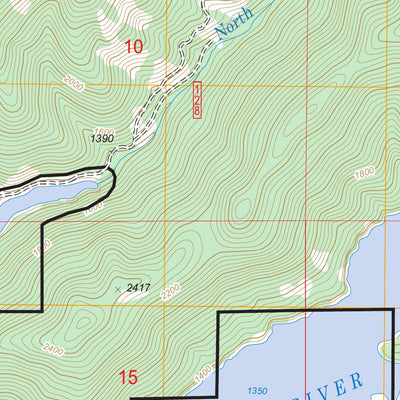 US Forest Service - Topo Blue River, OR FSTopo Legacy digital map