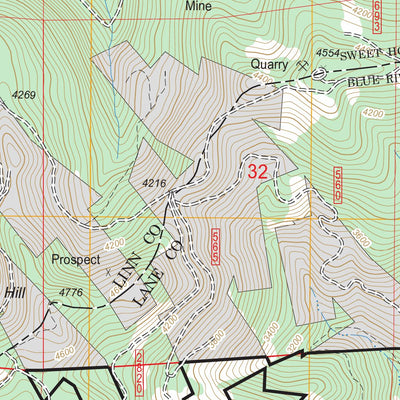 US Forest Service - Topo Blue River, OR FSTopo Legacy digital map