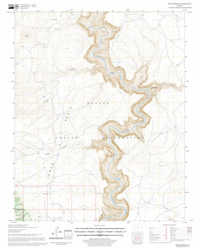 US Forest Service - Topo Blue Spring, AZ FSTopo Legacy digital map