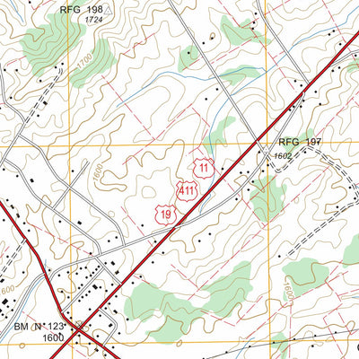 US Forest Service - Topo Bluff City, TN FSTopo Legacy digital map