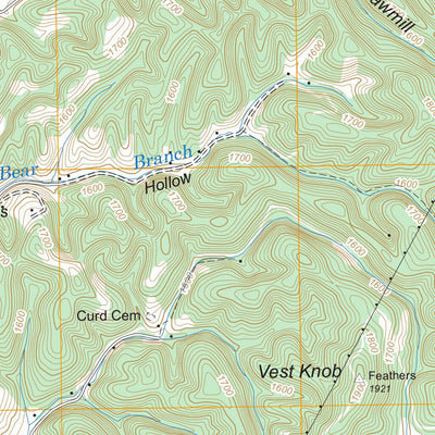 US Forest Service - Topo Bluff City, TN FSTopo Legacy digital map