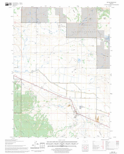 US Forest Service - Topo Bly, OR FSTopo Legacy digital map