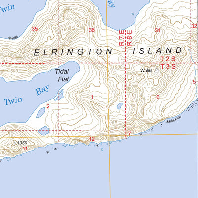 US Forest Service - Topo Blying Sound D-4, AK FSTopo Legacy digital map