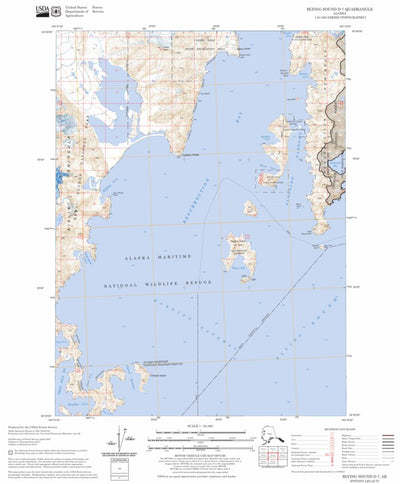 US Forest Service - Topo Blying Sound D-7, AK FSTopo Legacy digital map