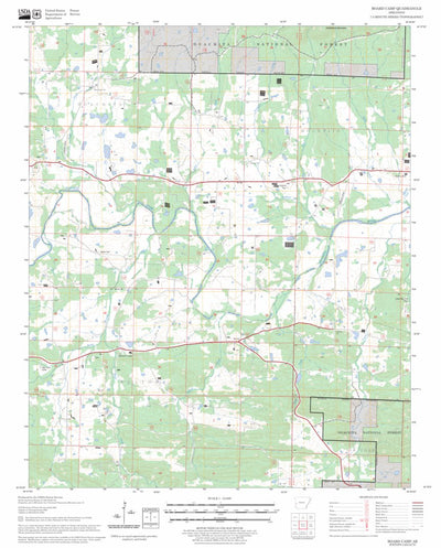 US Forest Service - Topo Board Camp, AR FSTopo Legacy digital map