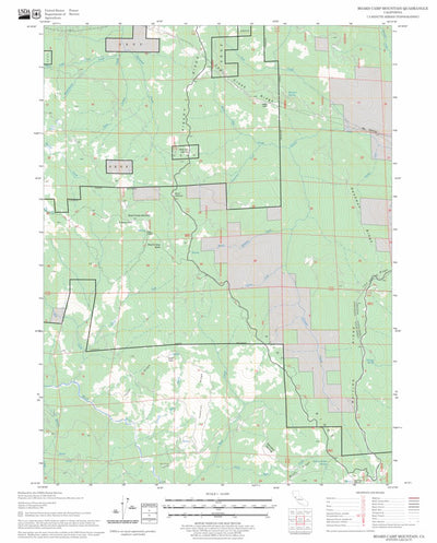 US Forest Service - Topo Board Camp Mountain, CA FSTopo Legacy digital map
