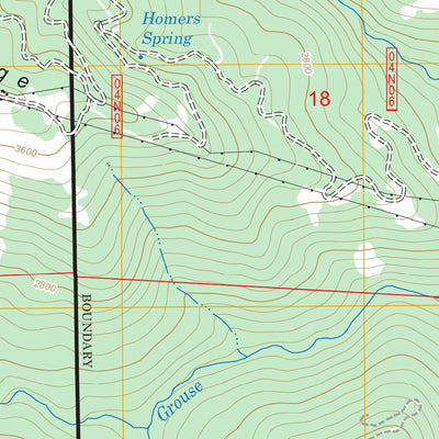 US Forest Service - Topo Board Camp Mountain, CA FSTopo Legacy digital map