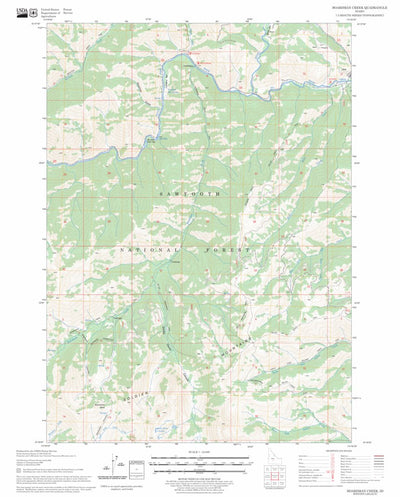 US Forest Service - Topo Boardman Creek, ID FSTopo Legacy digital map