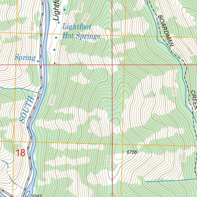 US Forest Service - Topo Boardman Creek, ID FSTopo Legacy digital map