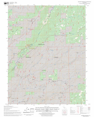 US Forest Service - Topo Boards Crossing, CA FSTopo Legacy digital map