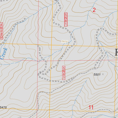 US Forest Service - Topo Boards Crossing, CA FSTopo Legacy digital map