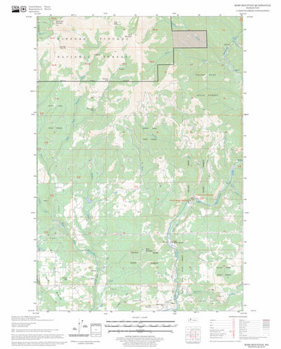 US Forest Service - Topo Bobs Mountain, WA FSTopo Legacy digital map