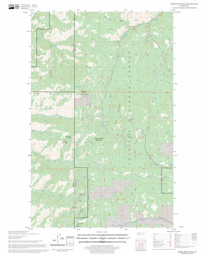 US Forest Service - Topo Bodie Mountain, WA FSTopo Legacy digital map