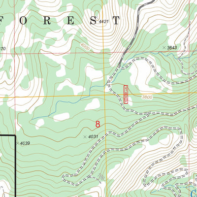 US Forest Service - Topo Bodie, WA FSTopo Legacy digital map