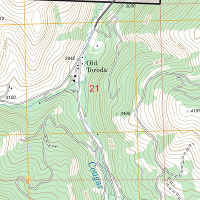 US Forest Service - Topo Bodie, WA FSTopo Legacy digital map