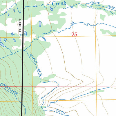 US Forest Service - Topo Boettcher Lake, CO FSTopo Legacy digital map