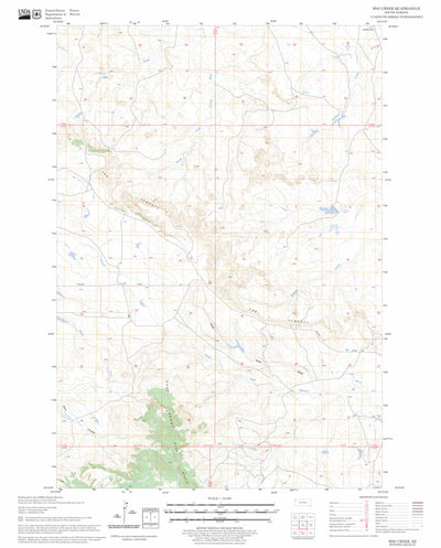 US Forest Service - Topo Bog Creek, SD FSTopo Legacy digital map