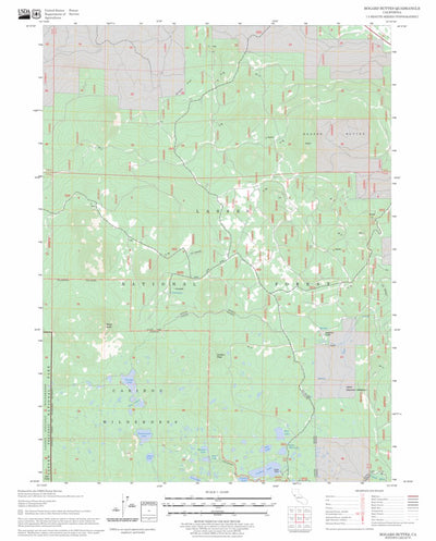US Forest Service - Topo Bogard Buttes, CA FSTopo Legacy digital map