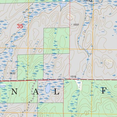 US Forest Service - Topo Bogberry Lake, MN FSTopo Legacy digital map