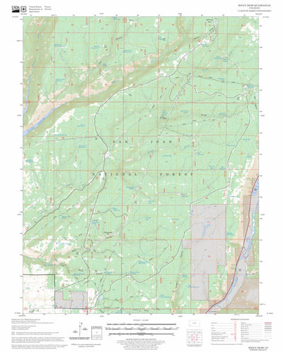 US Forest Service - Topo Boggy Draw, CO FSTopo Legacy digital map