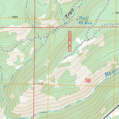 US Forest Service - Topo Boggy Draw, CO FSTopo Legacy digital map