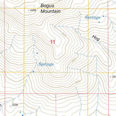 US Forest Service - Topo Bogus Mountain, CA FSTopo Legacy digital map
