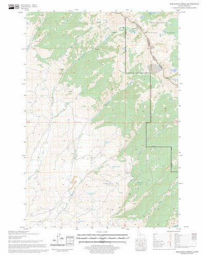 US Forest Service - Topo Bohannon Spring, ID - MT FSTopo Legacy digital map