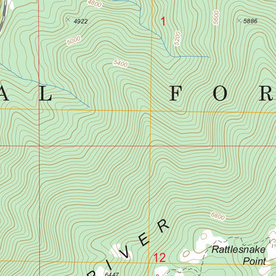 US Forest Service - Topo Boiling Springs, ID FSTopo Legacy digital map