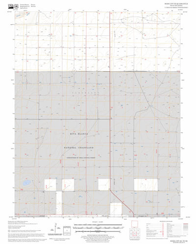 US Forest Service - Topo Boise City SE, TX - OK FSTopo Legacy digital map