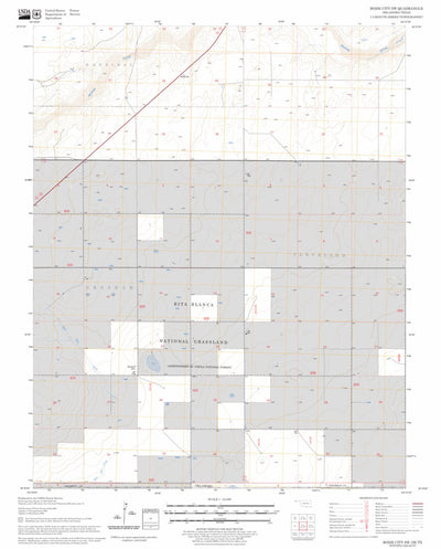 US Forest Service - Topo Boise City SW, OK - TX FSTopo Legacy digital map