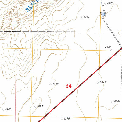 US Forest Service - Topo Boise City SW, OK - TX FSTopo Legacy digital map